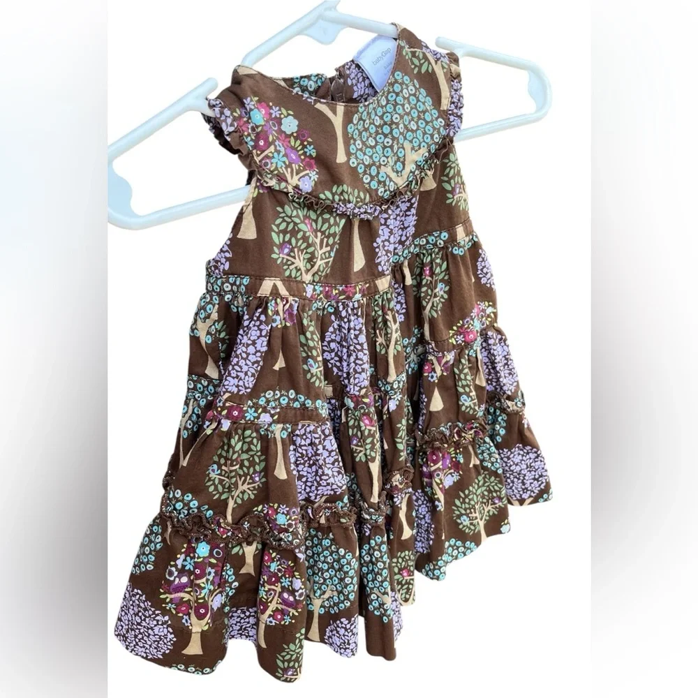Hostess Pick 🥳☄️BabyGap Brown Floral Sleeveless Dress